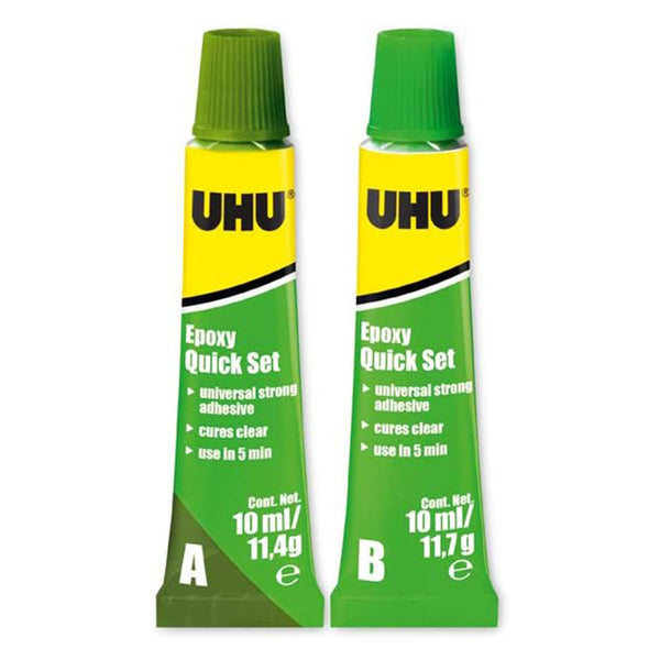 Uhu Epoxy Glue Tube Quick Set 20mL (Pack of 2)