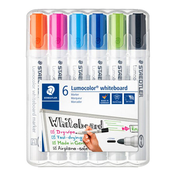 Staedtler Lumocolor Brights Whiteboard Marker 6pcs