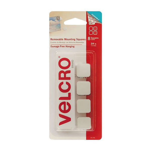Velcro Removable Mounting Squares 8pk (White)