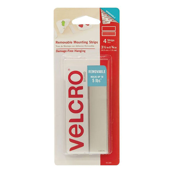 Velcro Removable Strips 4pk (White)