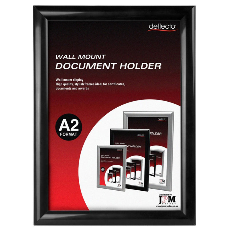 Deflecto Wall-Mounted Document Holder (Black)