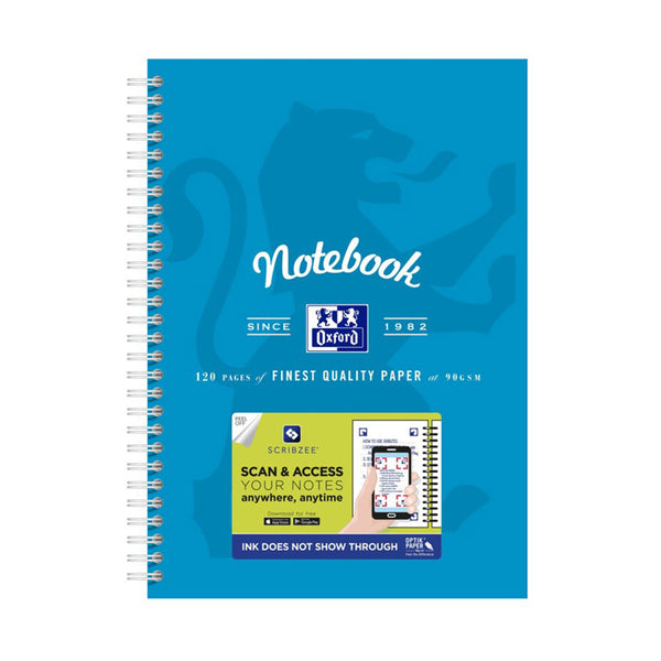 Oxford Scribzee Compatible Notebook Book B5 (Turquoise)