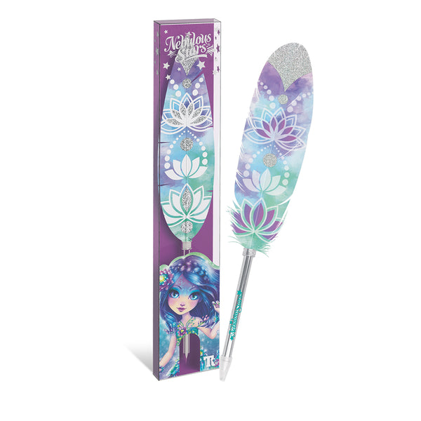 Nebulous Stars Feather Quill Pen