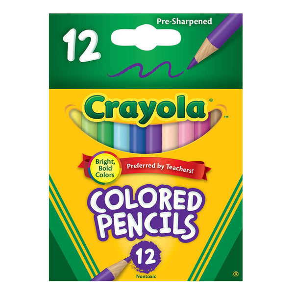 Crayola Half Size Coloured Pencils 12pk