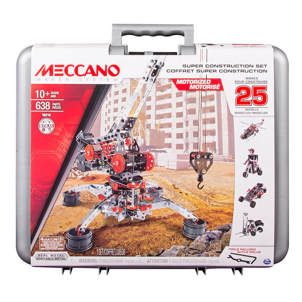 Meccano Super Construction Set in Case