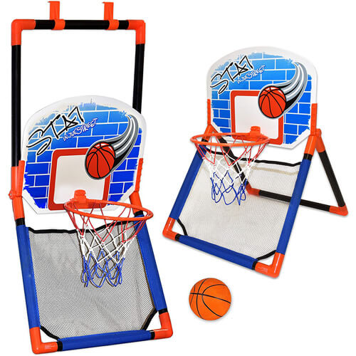 2 in 1 Floor to Door Basketball Set