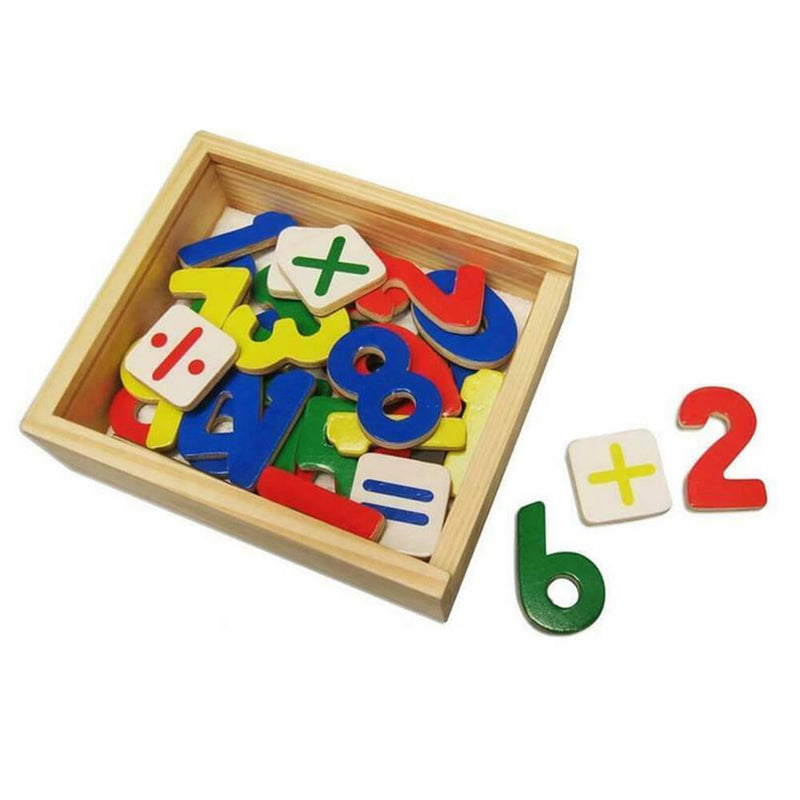 Wooden Magnetic Numbers (37pcs)