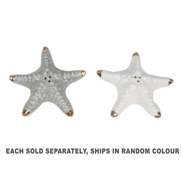 Sirie Porcelain Sea Star with Foil Tips 2 Assorted Colors
