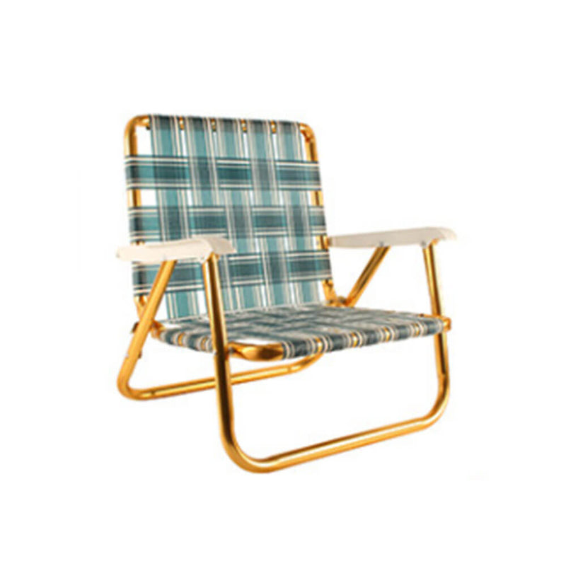 Retro Picnic Chair with Gold Frame (56x56.5x49cm)