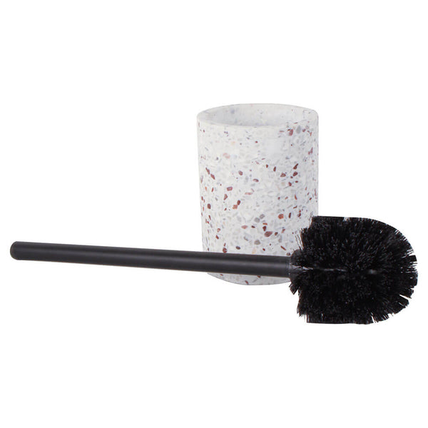 Terrazzo Polyresin Toilet Brush Holder (40x10x10cm)