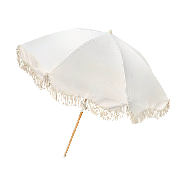 Tulum Canvas Beach Umbrella with Wood Pole (200x200cm)