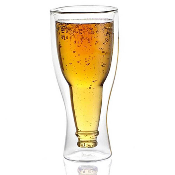 Avanti Beer Bottle Twin Wall Glass