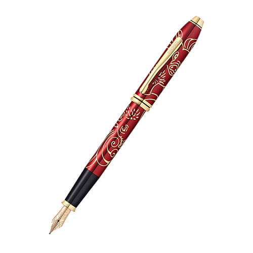 Townsend Year of Pig 23CT Gold Red Lac Pen