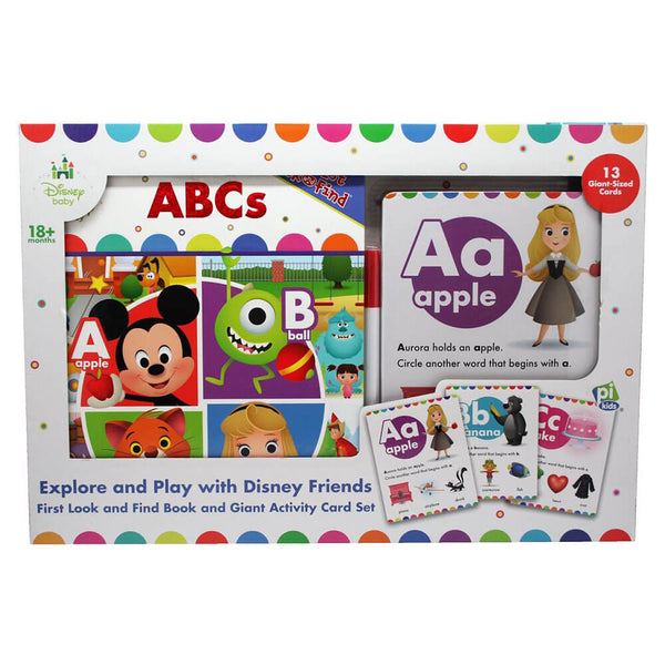 Disney Baby First Look and Find and Giant Activity Card Set