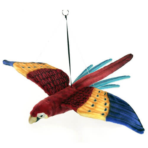 Hansa Flying Scarlet Macaw (76cm W)