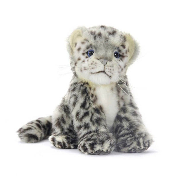 Hansa Sitting Snow Leopard Cub (18cm L)