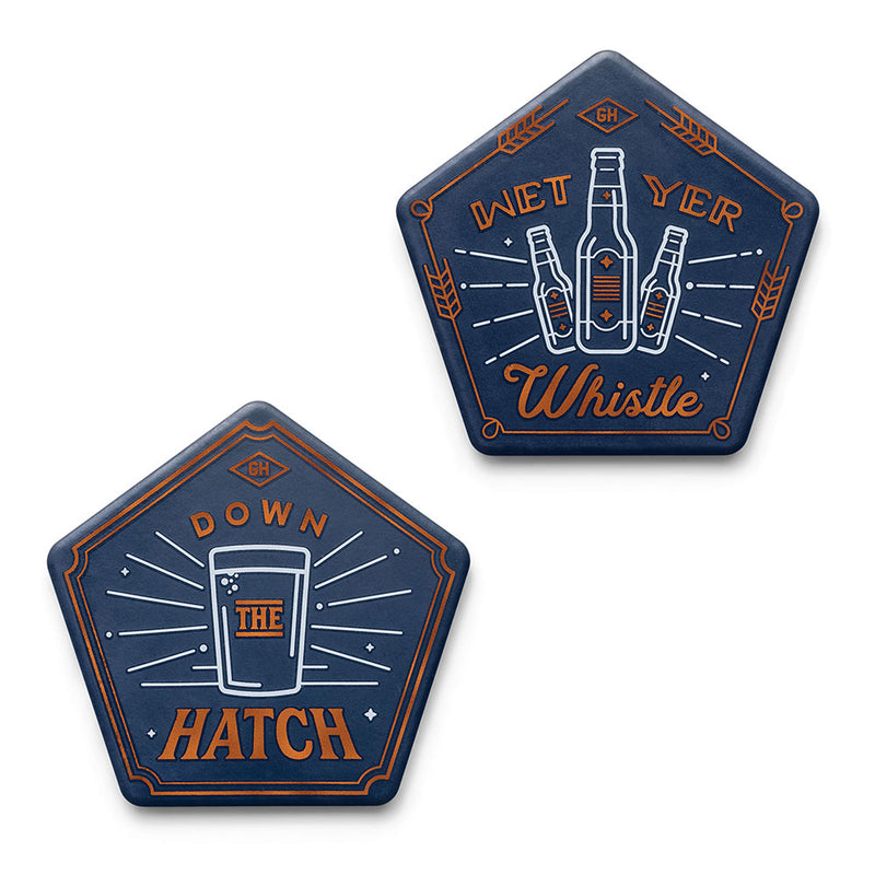 Gentlemen's Hardware Pentagon Coasters ( Set of 4)
