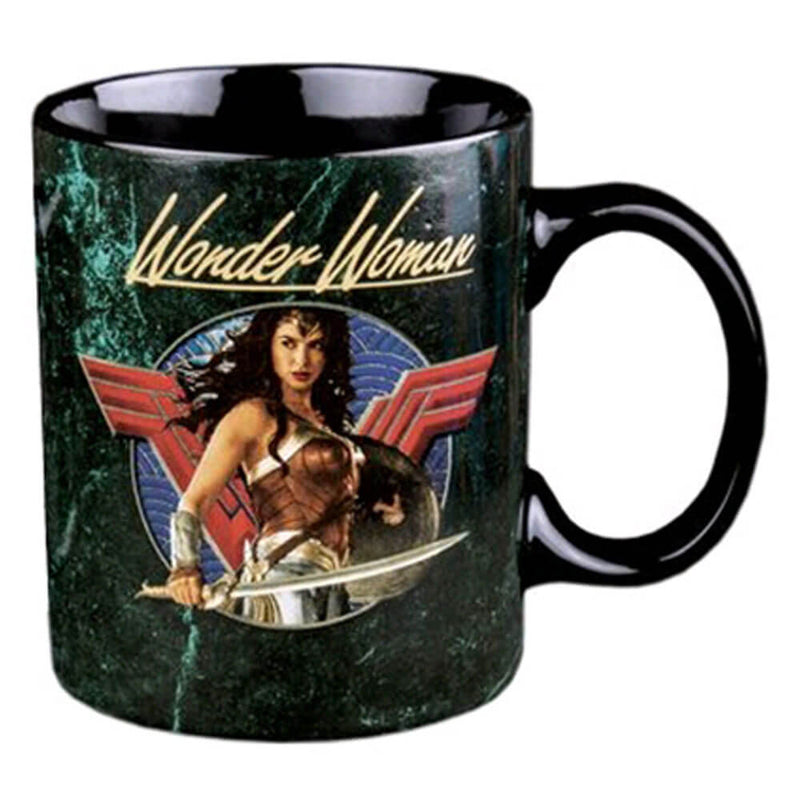 Wonder Woman Movie Sword Drawn Black Coffee Mug