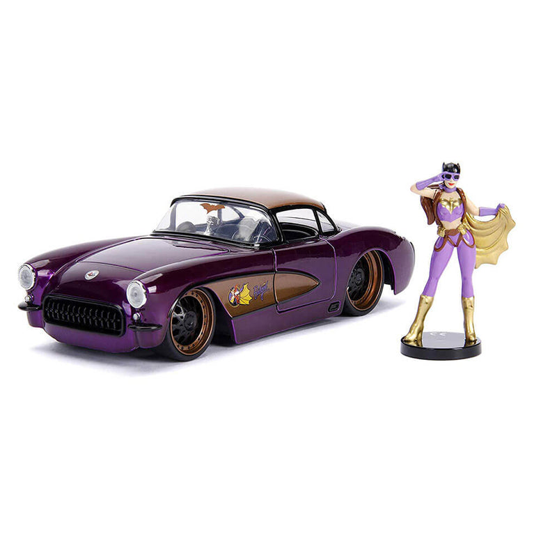Batgirl 1957 Chevy Corvette 1:24 Hollywood Rides Diecast Veh