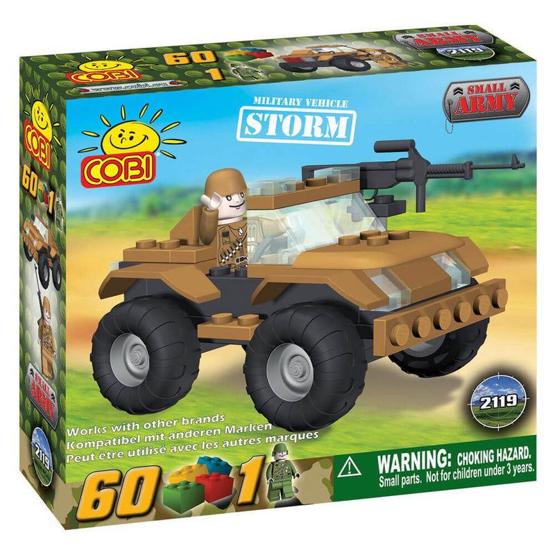Small Army 60 Piece Storm Military Vehicle Construction Set