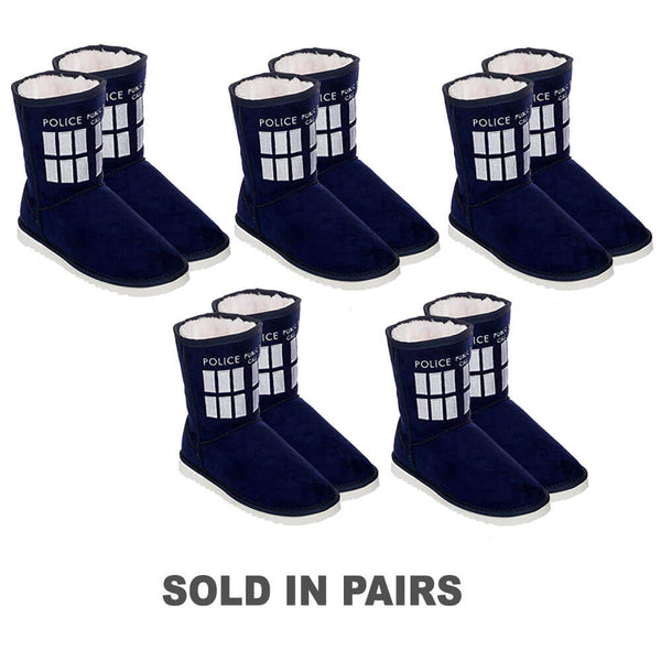 Doctor Who TARDIS Boot Slipper Ladies