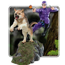 The Phantom and Devil Purple Suit Statue