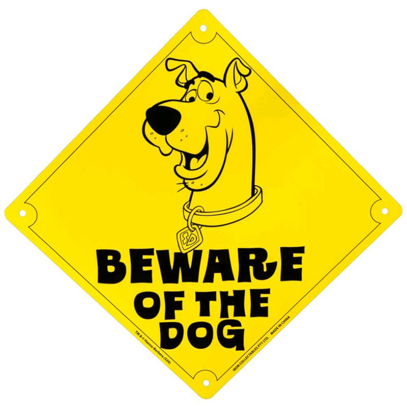 Scooby Doo Beware of the Dog Tin Sign