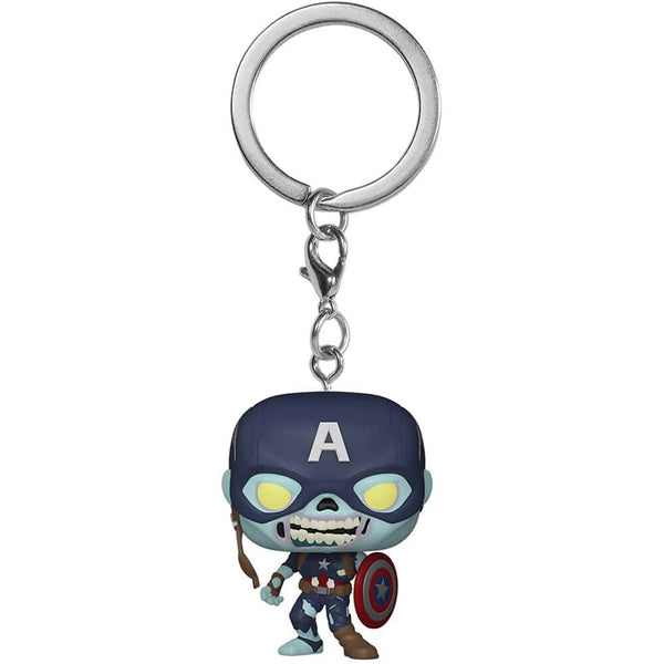 What If Zombie Captain America Pocket Pop! Keychain