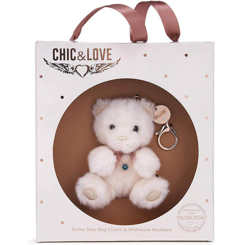 Chic & Love Bailey Bear Bag Charm and Necklace
