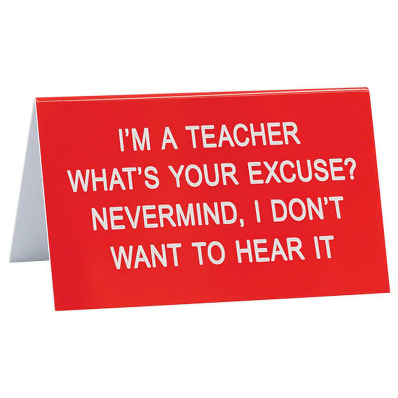 Say What Desk Sign Large