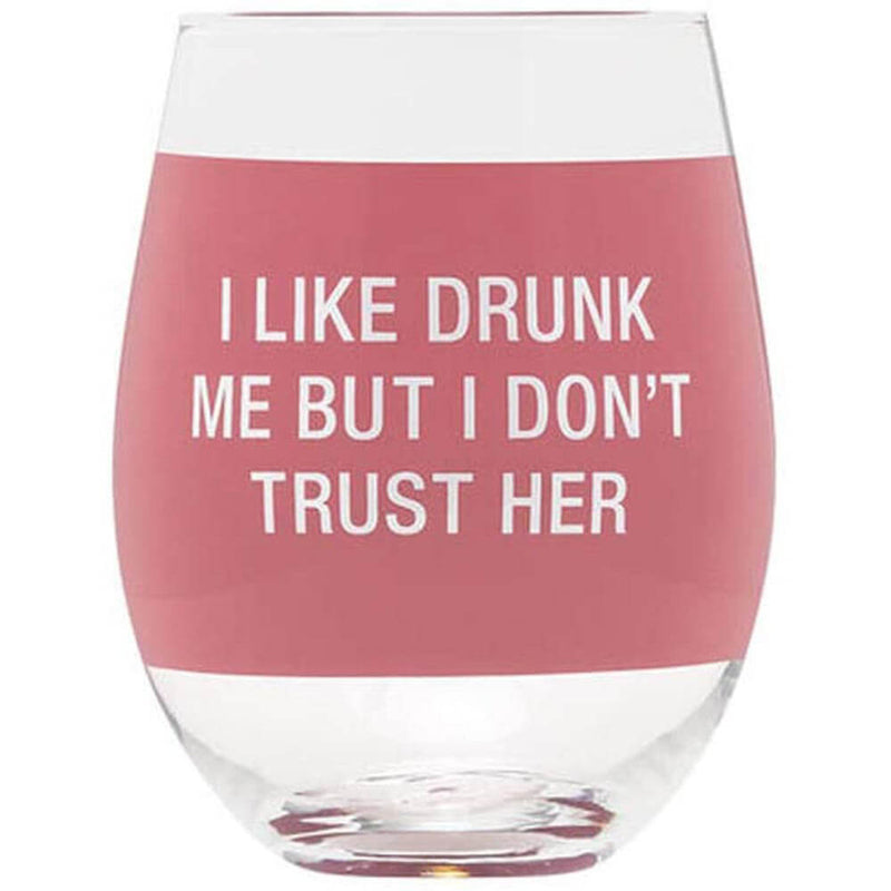 Say What Stemless Wine Glass
