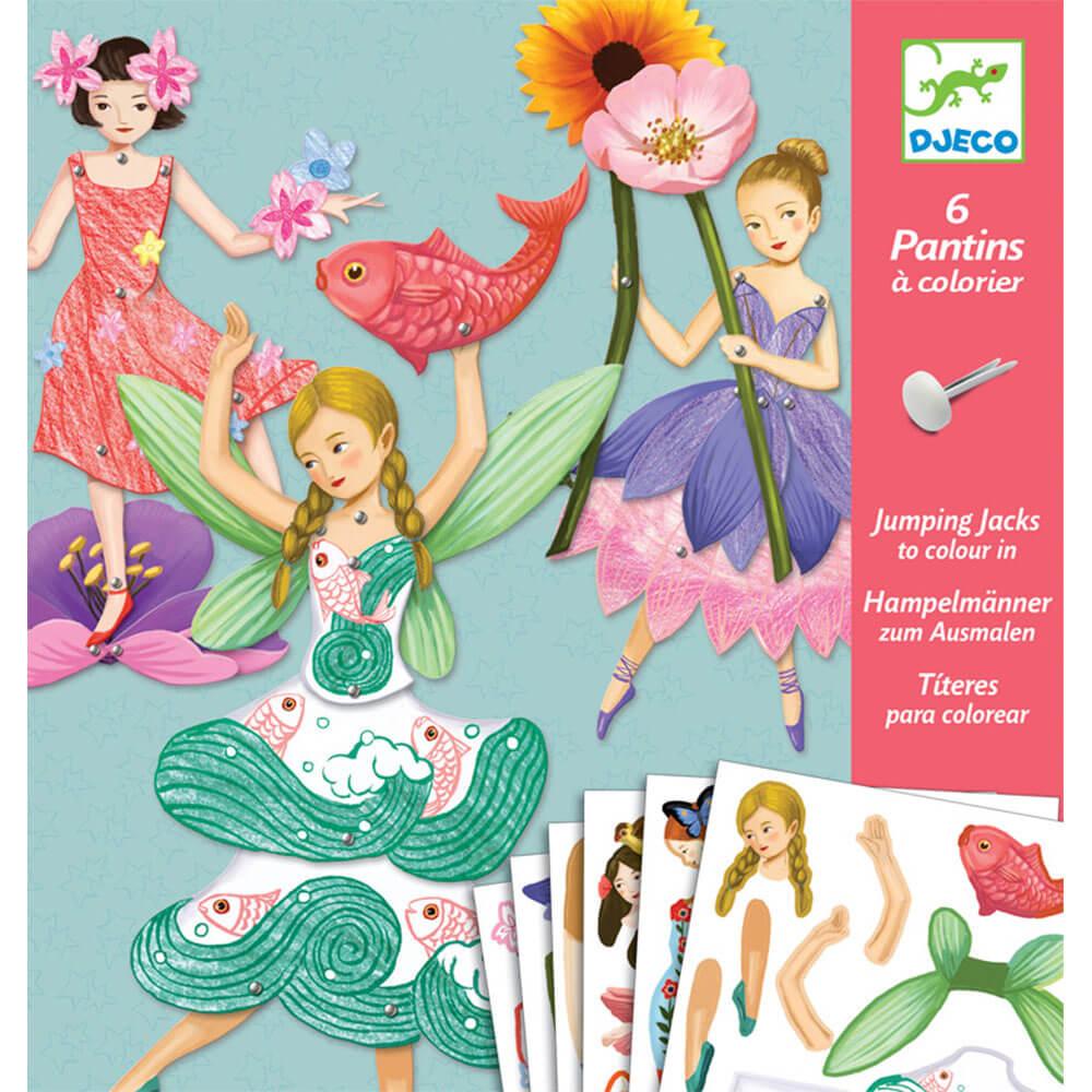 Djeco Paper Puppets Learning Kit
