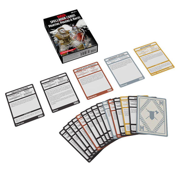 D&D Spellbook Cards Martial Powers & Races Deck (61 Cards)
