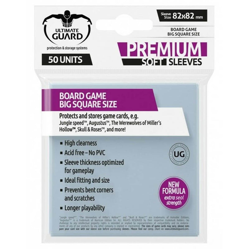 Ultimate Guard Premium Board Game Sleeves Big Square (82x82)
