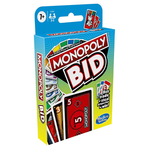 Monopoly Bid Card Game Board Game