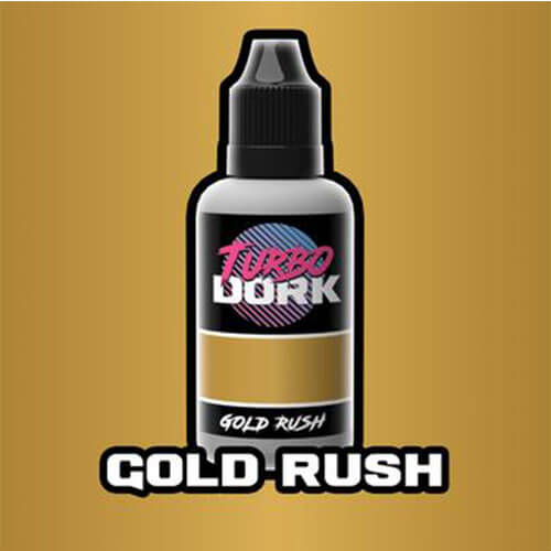 Turbo Dork Metallic Acrylic Paint Gold Rush 20mL Bottle
