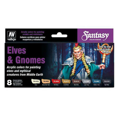 Vallejo Fantasy Color Series Elves & Gnomes Set of 8