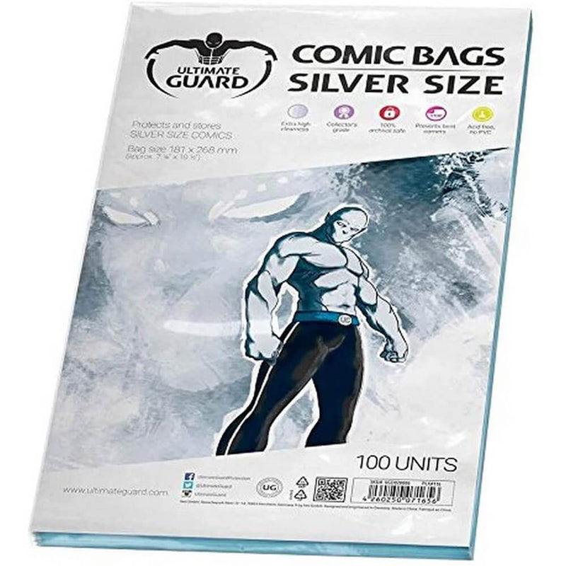Ultimate Guard Comic Bags Silver Size 100pk