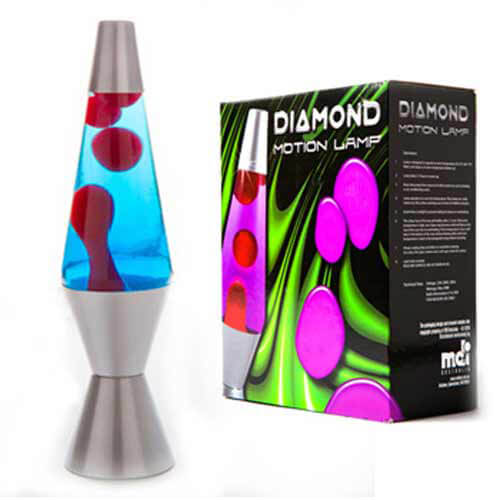 Silver-Red-Blue Diamond Motion Lamp