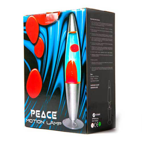 Silver-Red-Blue Peace Motion Lamp