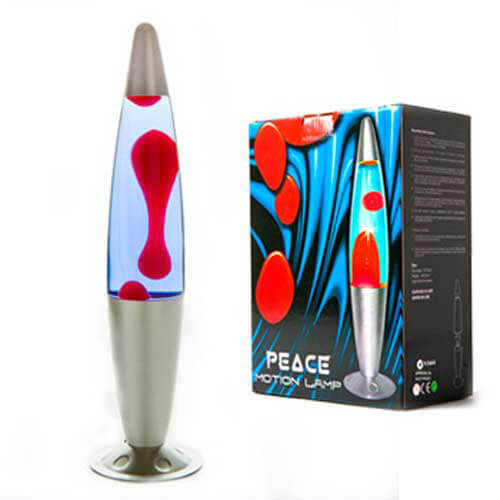Silver-Red-Blue Peace Motion Lamp