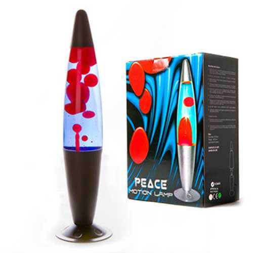 Black-Red-Blue Peace Motion Lamp