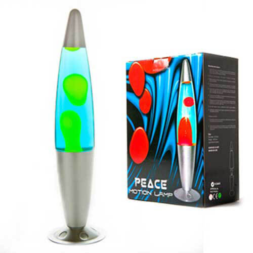 Silver-Yellow-Blue Peace Motion Lamp