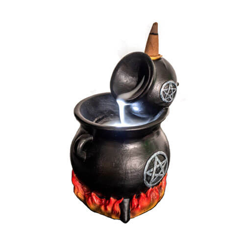 Witches' Cauldrons with LED Flames Backflow Burner