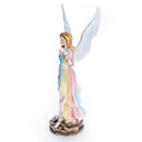 Large Rainbow Angel with Dove Figurine