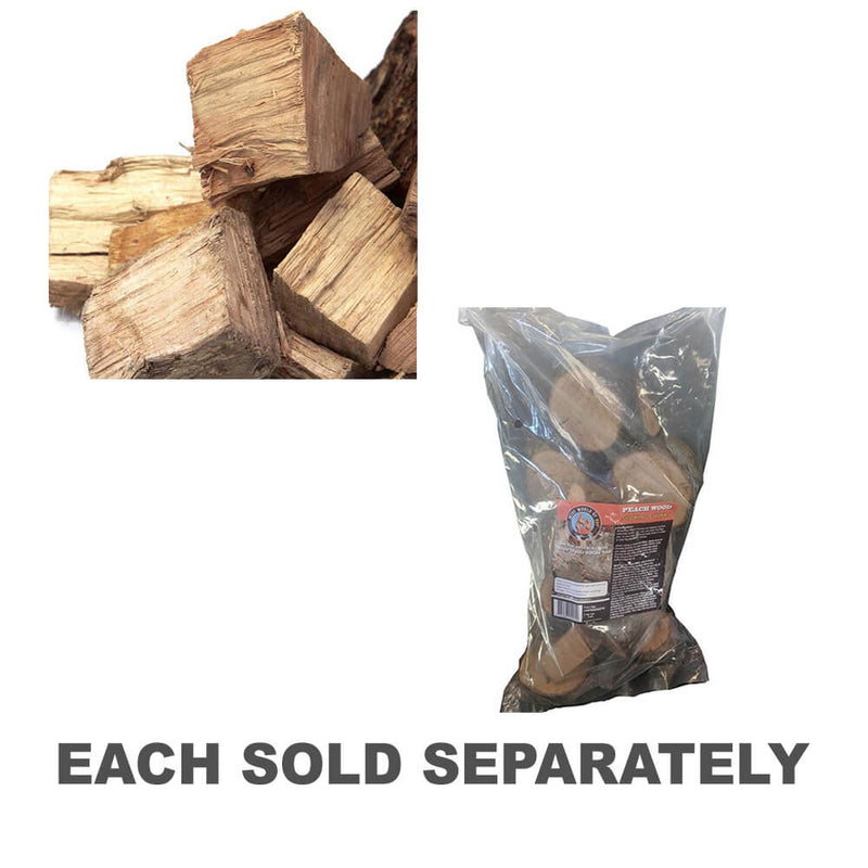 Outdoor Magic Peach Wood Chunks for Grilling Smoking