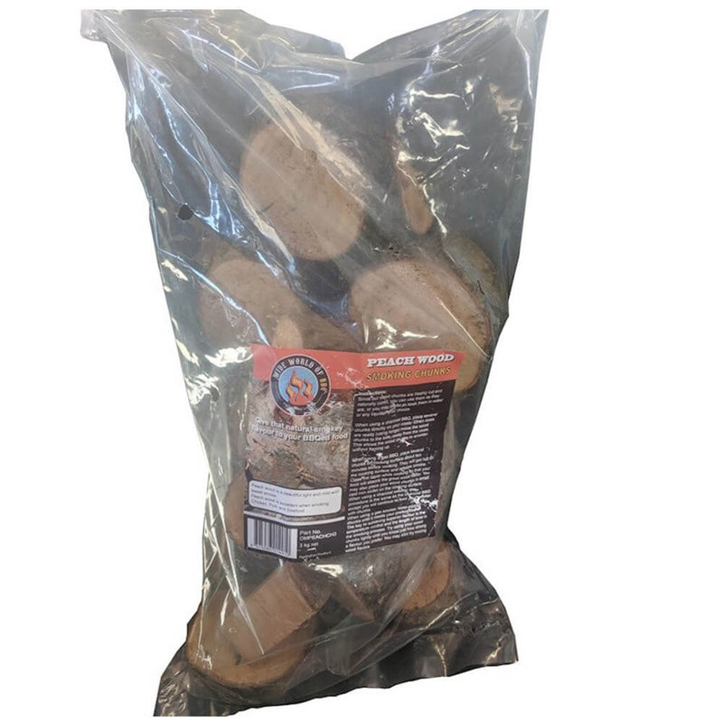 Outdoor Magic Peach Wood Chunks for Grilling Smoking