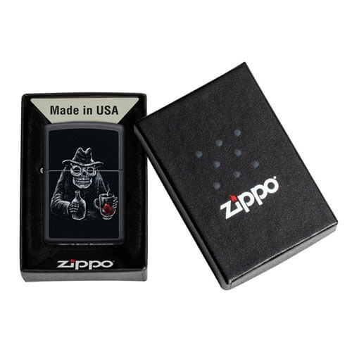 Zippo Skeleton BartenderMatte Lighter