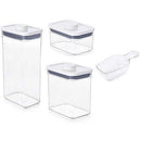 OXO Good Grips POP 2.0 Rectangle Set with Scoop (3pcs)