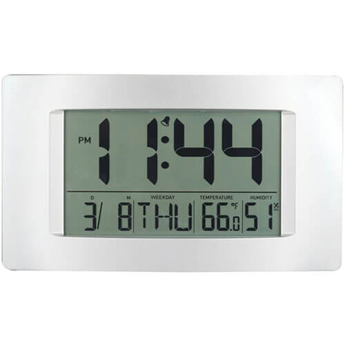 Multi-Function LCD Wall Clock